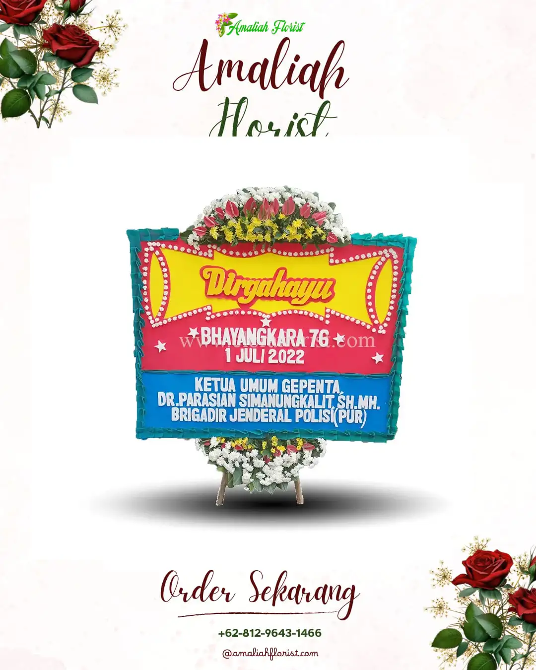 Papan Bunga HUT Ulang Tahun Lambangsari